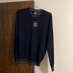 Men Long sleeve Merino wool v neck style